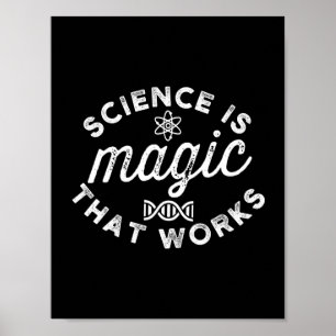 VETENSKAP ÄR MAGISK SOM FUNGERAR POSTER