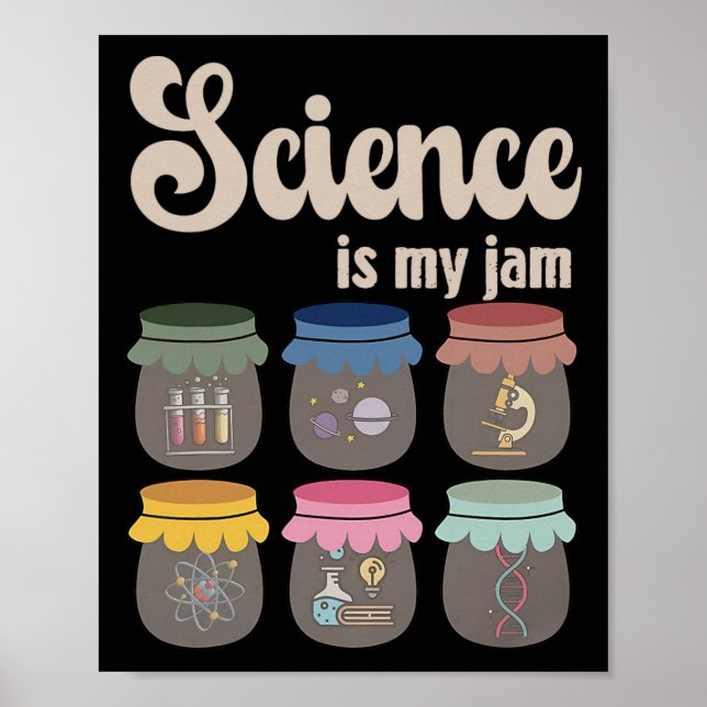 Vetenskap är min grej Lärare Stem Student Utbildni Poster (Framsidan)