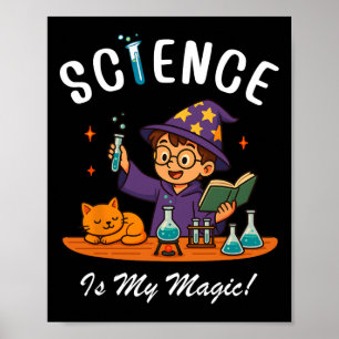 Vetenskap är min magi Tillbaka till skolan Stem tr Poster