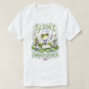 Vetenskap är min Sumpkraft Grodvetenskapsman T Shirt