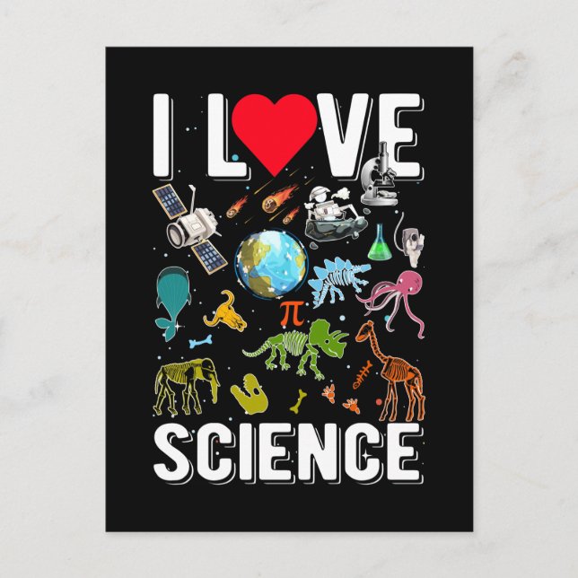 Vetenskap Astrologi Matematik Fysik Kemi Biologi Vykort (Framsida)