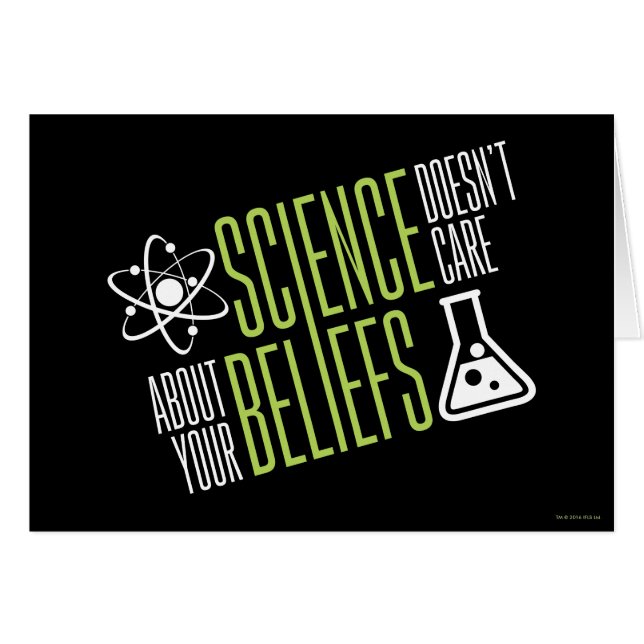 Vetenskap att bry sig inte hälsningskort (Framsidan Horizontal)