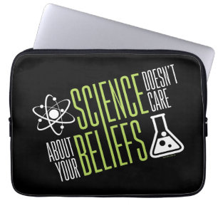 Vetenskap att bry sig inte laptop sleeve