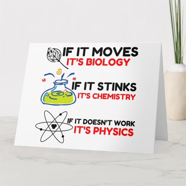 Vetenskap BIOLOGI KEMI FYSIK Kort (Framsida)