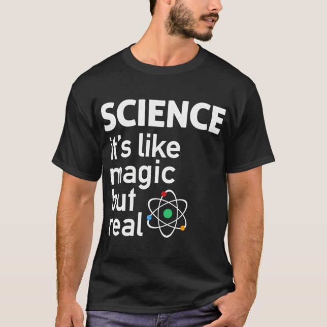 VETENSKAP Det är som magi vän T Shirt (Framsida)
