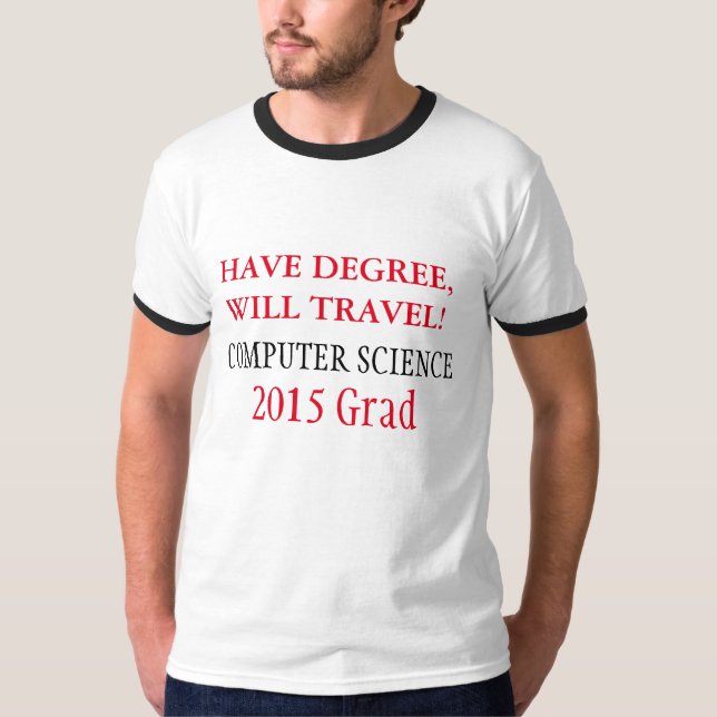 VETENSKAP FÖR CHIC T_2015 GRADUATE_COMPUTER T-SHIRT (Framsida)