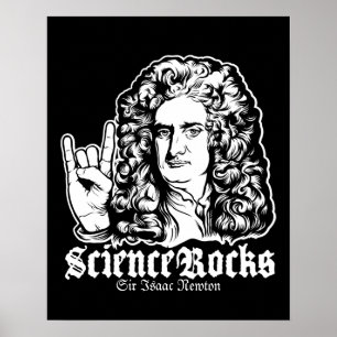 Vetenskap för herr Isaac Newton vaggar affischer