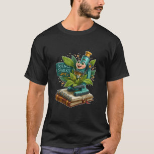 Vetenskap Glädjer Söta Mikroskop Och Växter T Shirt