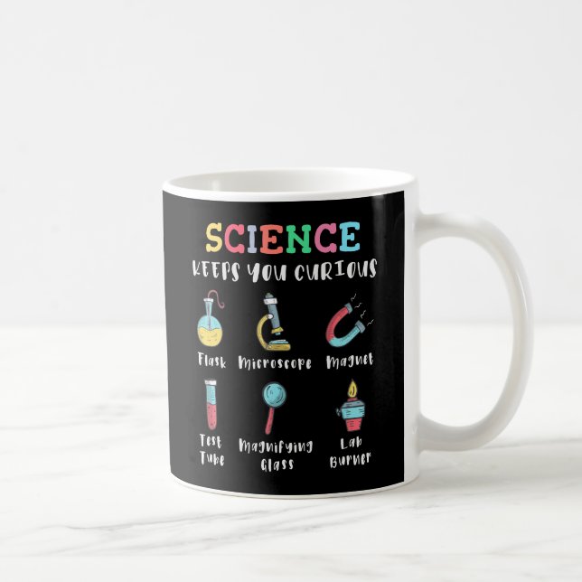 Vetenskap håller dig nyfiken kaffemugg (Höger)