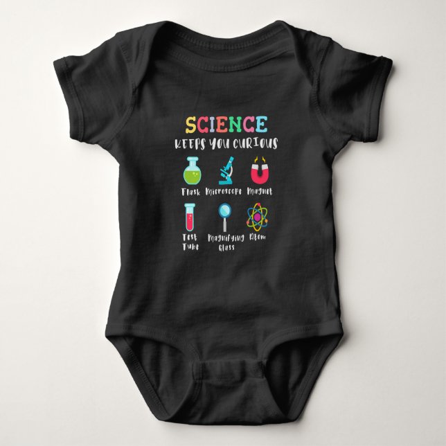 Vetenskap håller dig nyfiken t shirt (Framsida)