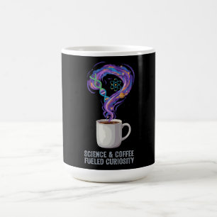 Vetenskap & Kaffe Drivna Nyfikenhet Magisk Mugg
