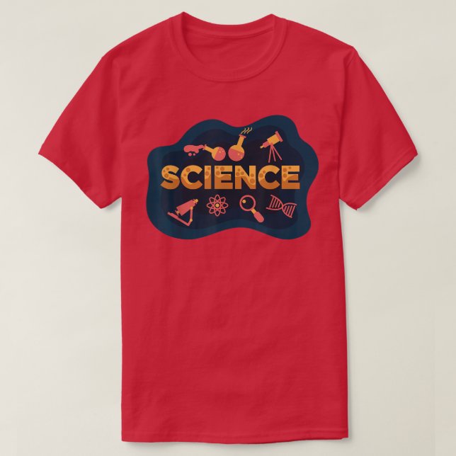 Vetenskap - kemi fysik space atom DNA T Shirt (Design framsida)