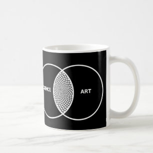 Vetenskap/konstVenn diagram Kaffemugg
