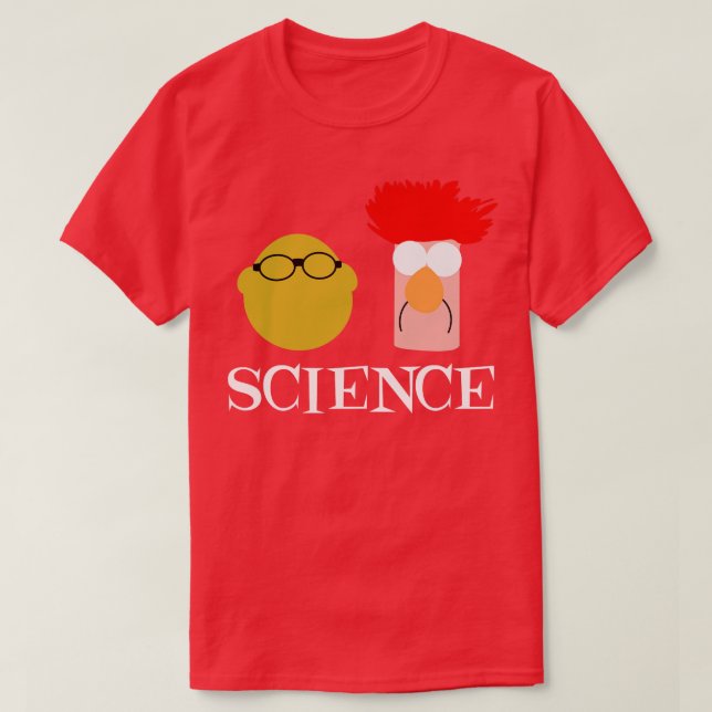 Vetenskap med Bunsen och Beaker T Shirt (Design framsida)