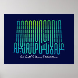 Vetenskap och kunskap | Arabiska Ord #26 Poster