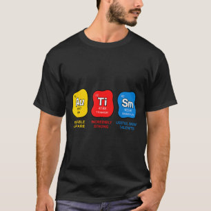 Vetenskap om autism medvetenhet periodiska systeme t shirt