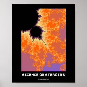 Vetenskap om steroider Mandelbrot fractal - vetens Poster