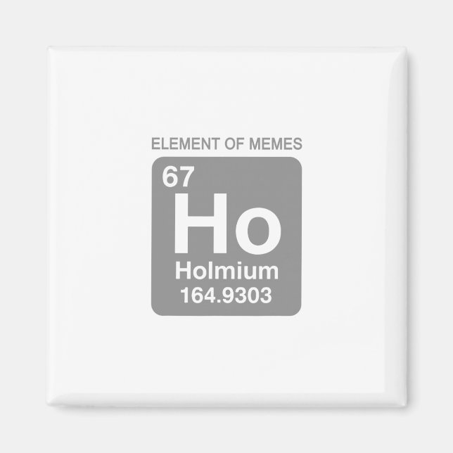 Vetenskap Periodiska Systemet 67 Meme Element Av M Magnet (Framsidan)