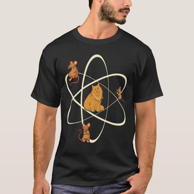 Vetenskap Proton katt T Shirt (Framsida)