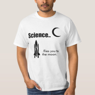 Vetenskap/religionen flyger dig. Skjorta Tee