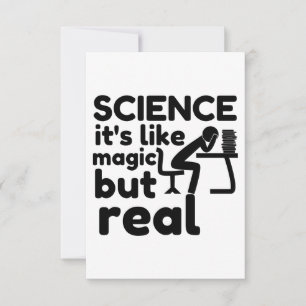 vetenskap som magi men äkta tack kort