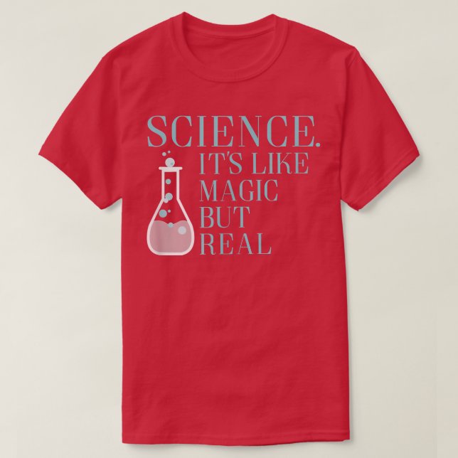 Vetenskap, som magi t shirt (Design framsida)