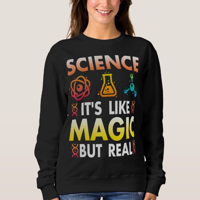 Vetenskap som magi t shirt (Framsida)