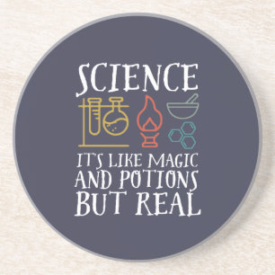 Vetenskap som Magic och Potion Geek Nerd Scientist Underlägg
