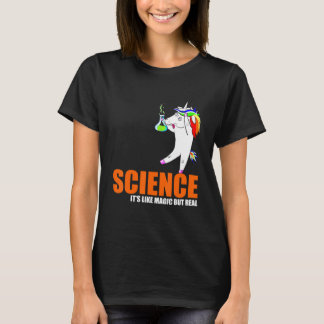 Vetenskap som magiska men riktiga enhörnstenar t shirt
