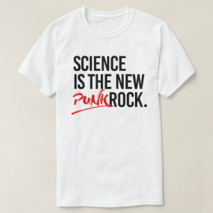 Vetenskapen är den nya punken sten t shirt