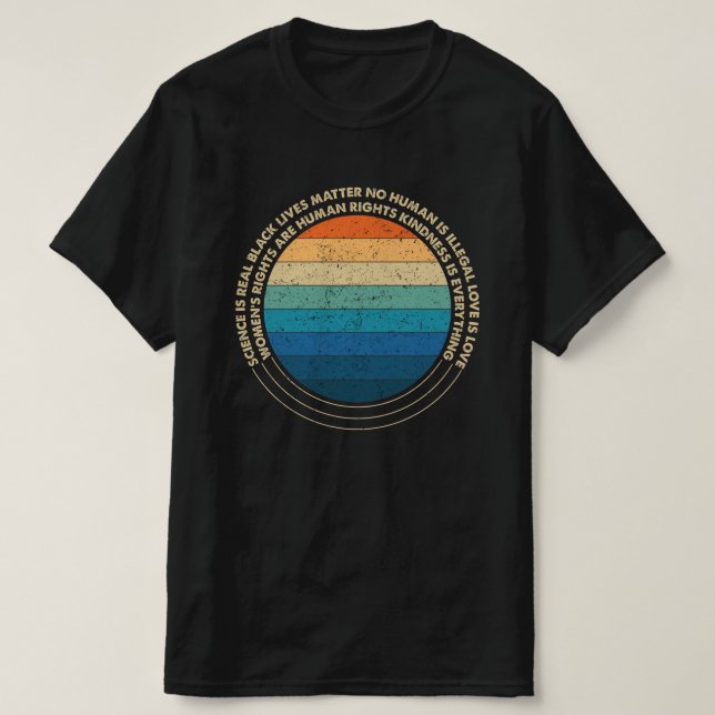 vetenskapen är en riktig del av det svarta livet t shirt (Design framsida)