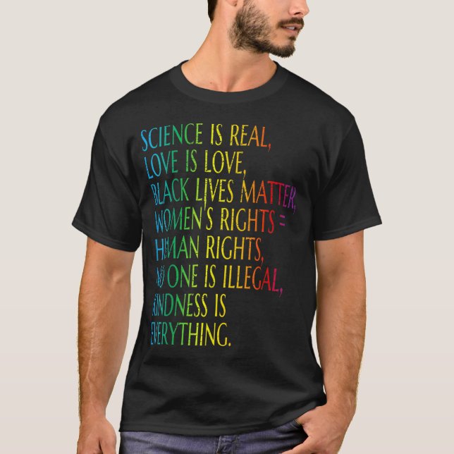 Vetenskapen är en riktig kindhet är allt Kärlek T Shirt (Framsida)