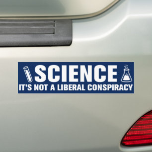 Vetenskapen är ingen liberal konspiration för vete bildekal