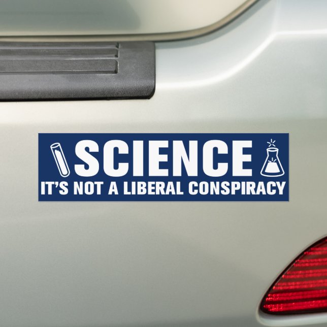Vetenskapen är ingen liberal konspiration för vete bildekal (På Bil)