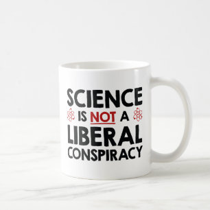 Vetenskapen är ingen liberal konspiration kaffemugg
