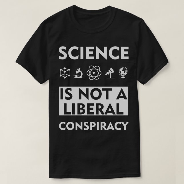 Vetenskapen är ingen liberal konspiration tröja (Design framsida)