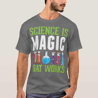 Vetenskapen är Magic som fungerar Lille Scientist T Shirt