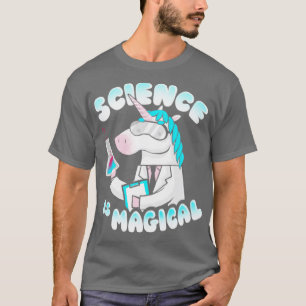 Vetenskapen är magisk, nuny Lab Unicorn Rainbow Ma T Shirt