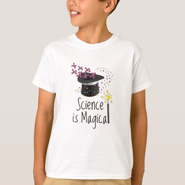 Vetenskapen är magisk t shirt (Framsida)