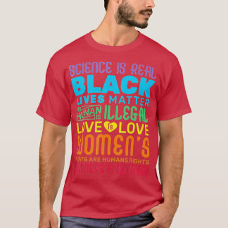 Vetenskapen är Real Black Lives Matter Pride Month T Shirt