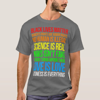 Vetenskapen är Real Black Lives Matter Pride Month T Shirt