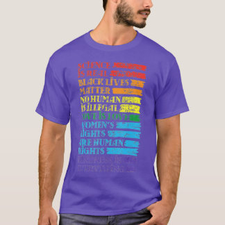 Vetenskapen är Real Black Lives Matter Pride Month T Shirt