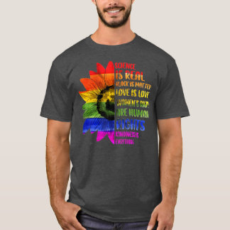 Vetenskapen är Real Black Lives Matter Pride Month T Shirt
