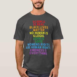 Vetenskapen är Real Black Lives Matter Pride Month T Shirt