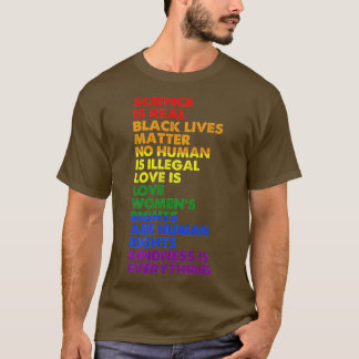 Vetenskapen är Real Black Lives Matter Pride Month T Shirt
