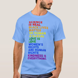 Vetenskapen är Real Black Lives Matter Pride Month T Shirt