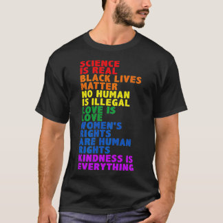 Vetenskapen är Real Black Lives Matter Pride Month T Shirt