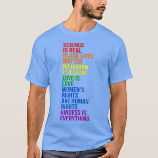 Vetenskapen är Real Black Lives Matter Pride Month T Shirt