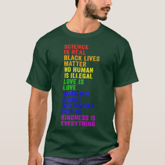 Vetenskapen är Real Black Lives Matter Pride Month T Shirt