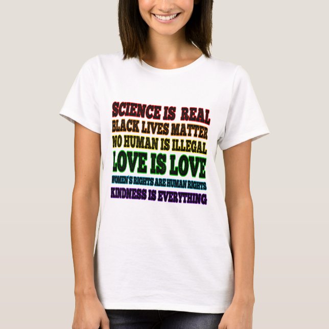 Vetenskapen är Real Black Lives Matter T Shirt (Framsida)